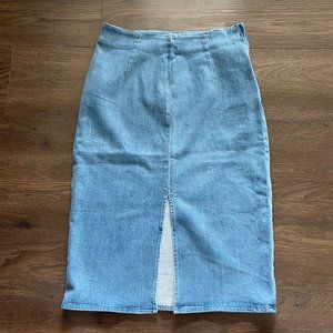 J. Crew Denim Pencil Skirt